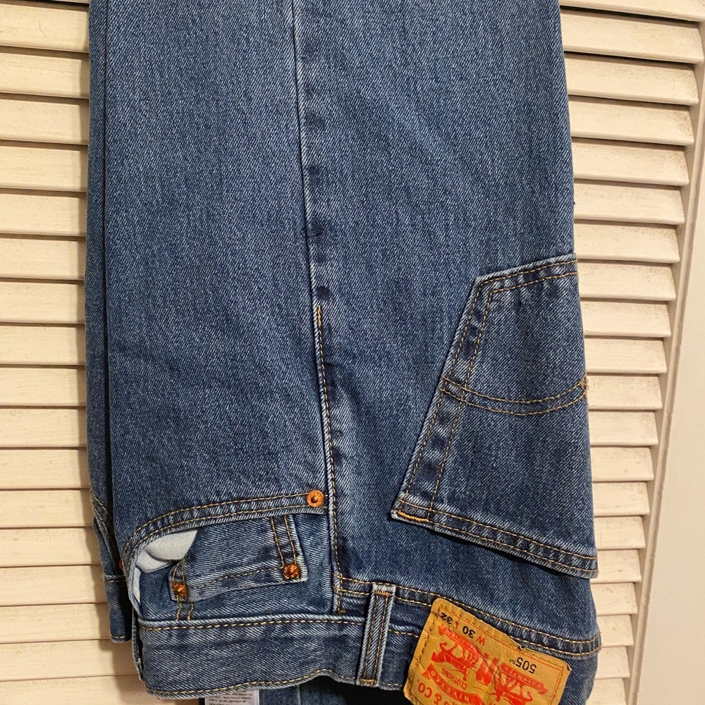 Levi's Blue Relaxed Jeans with Distressed Details